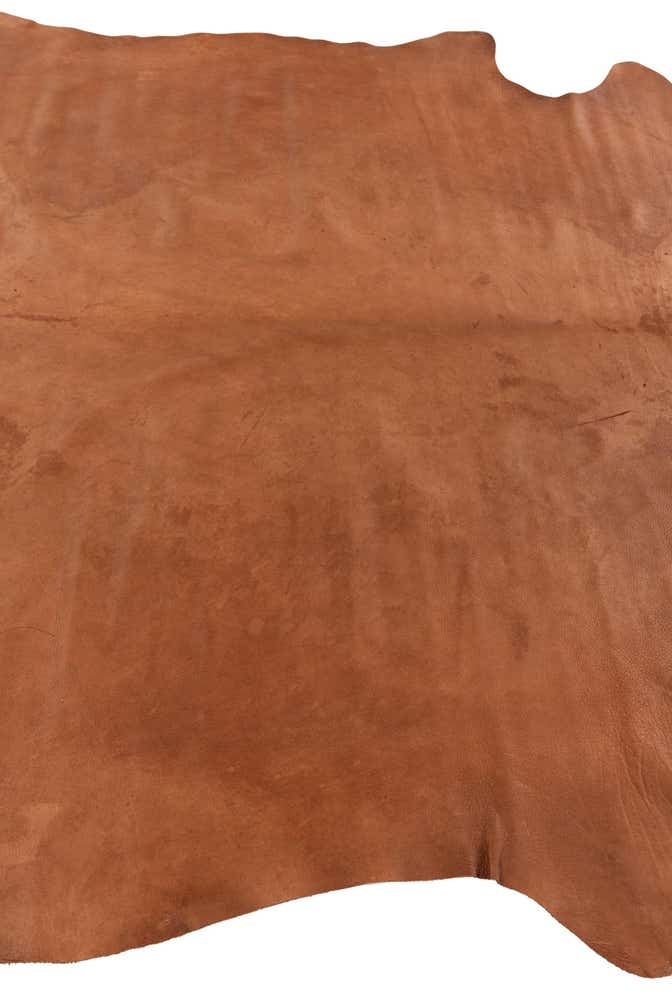 6' 1 x 6' 1 Cowhide Leather Square Rug