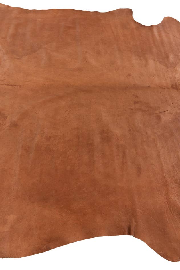 Detail image of 6' 1 x 6' 1 Cowhide Leather Square Rug