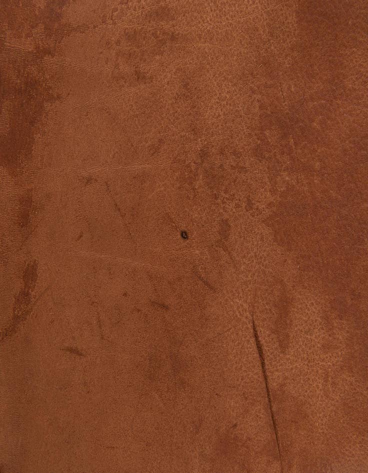 Detail image of 6' 1 x 6' 1 Cowhide Leather Square Rug