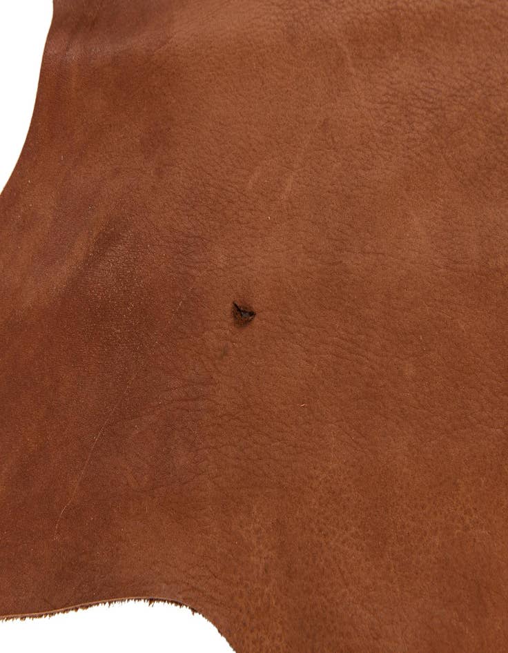 Detail image of 6' 1 x 6' 1 Cowhide Leather Square Rug