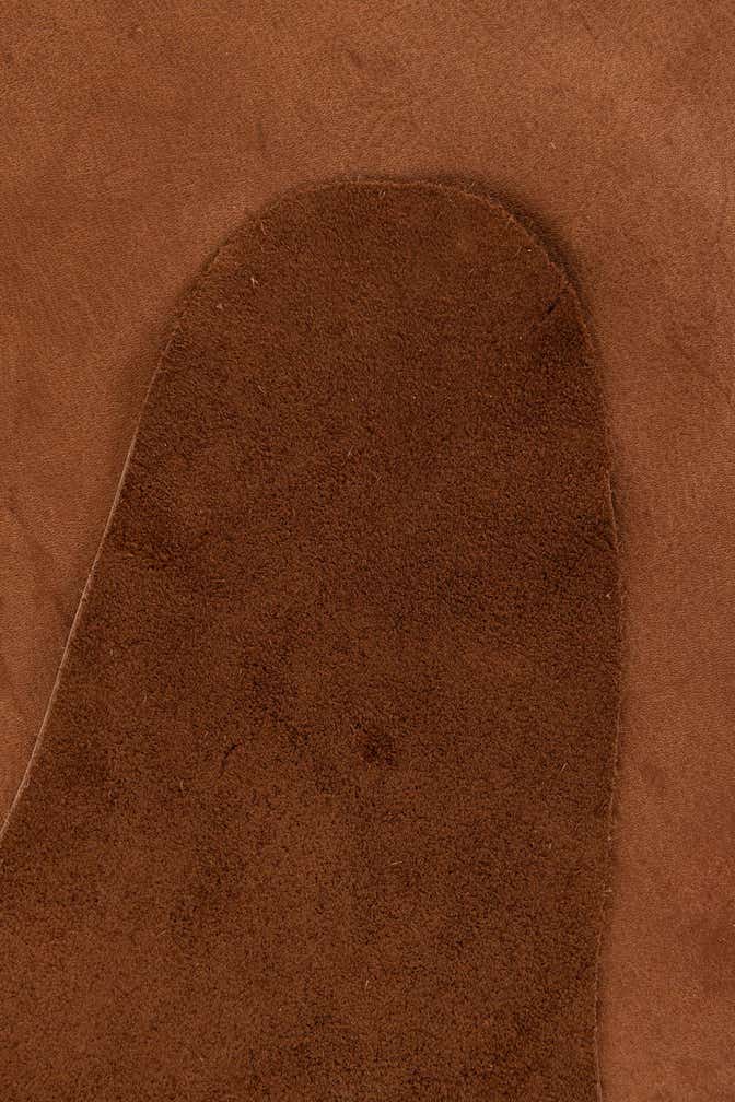 6' 1 x 6' 1 Cowhide Leather Square Rug