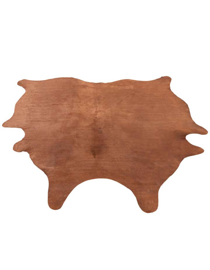 5' 11 x 6' 3 Cowhide Leather Square Rug