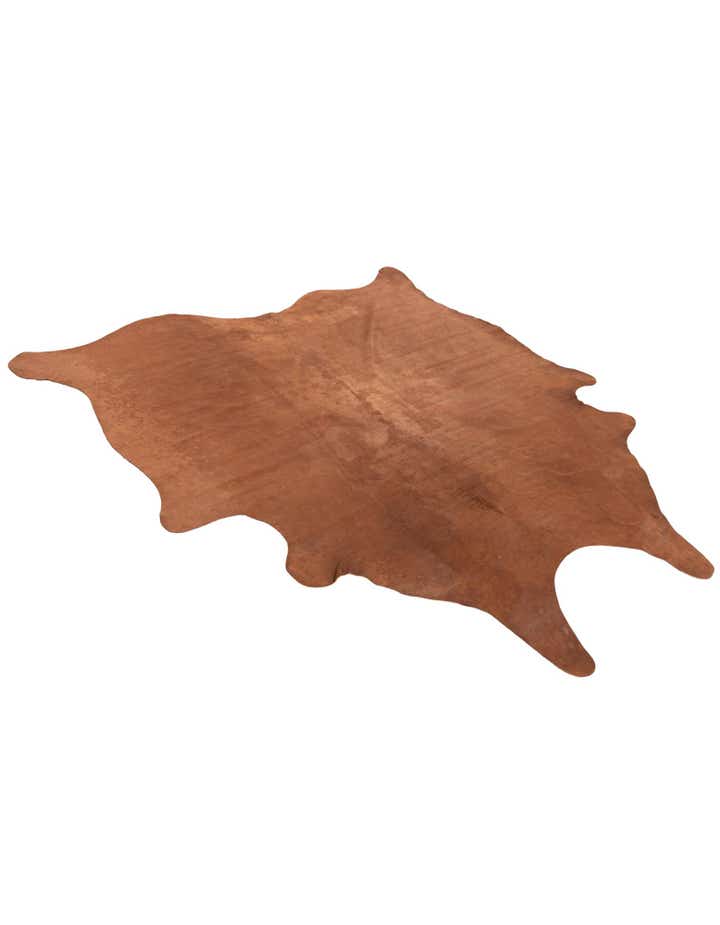 5' 11 x 6' 3 Cowhide Leather Square Rug