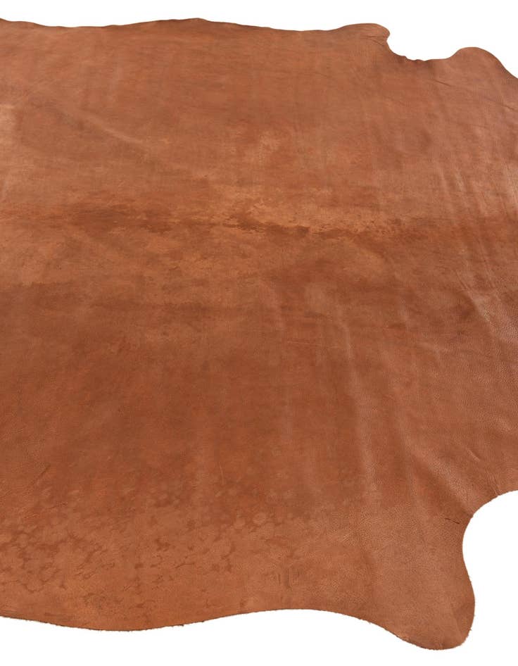 Detail image of 5' 11 x 6' 3 Cowhide Leather Square Rug