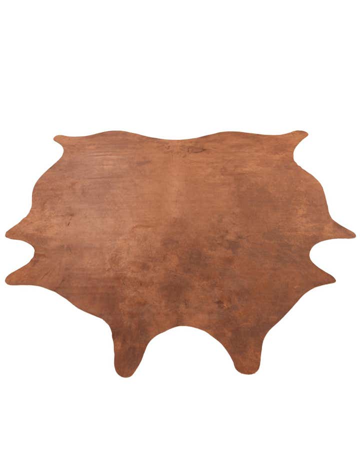 6' 2 x 6' 8 Cowhide Leather Square Rug