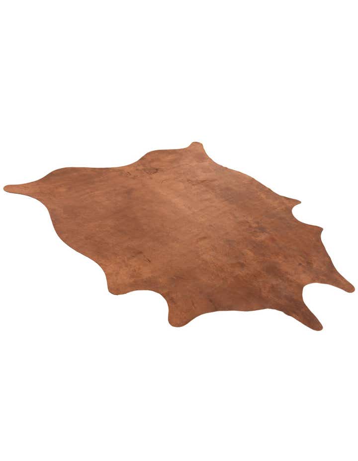 6' 2 x 6' 8 Cowhide Leather Square Rug
