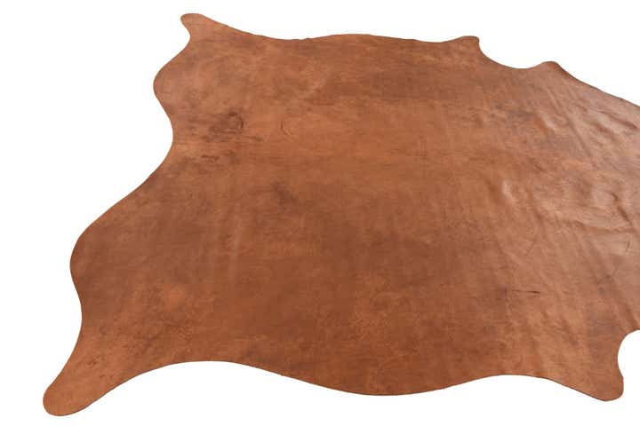 6' 2 x 6' 8 Cowhide Leather Square Rug