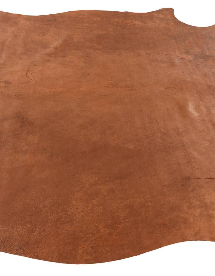 Detail image of 6' 2 x 6' 8 Cowhide Leather Square Rug