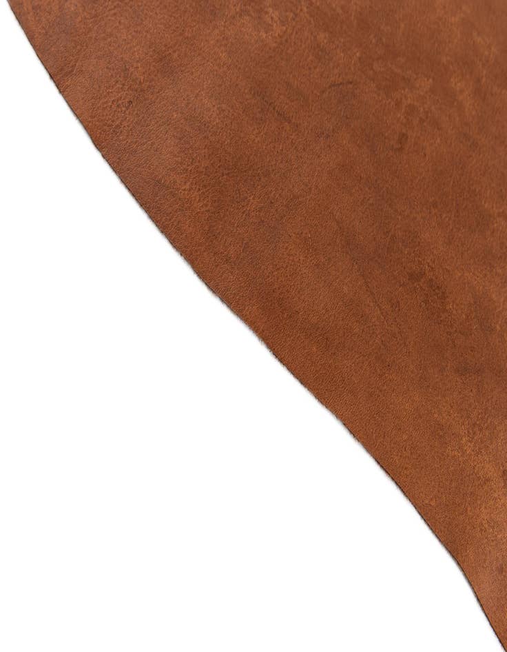 Detail image of 6' 2 x 6' 8 Cowhide Leather Square Rug