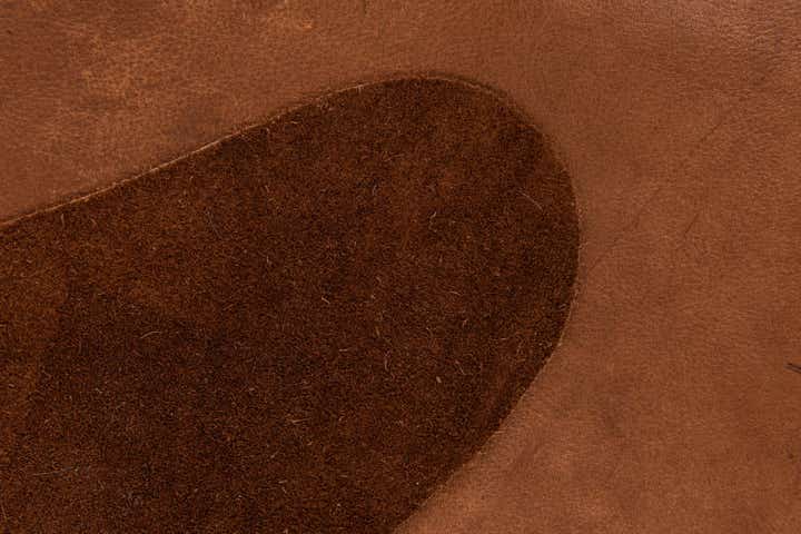 6' 2 x 6' 8 Cowhide Leather Square Rug