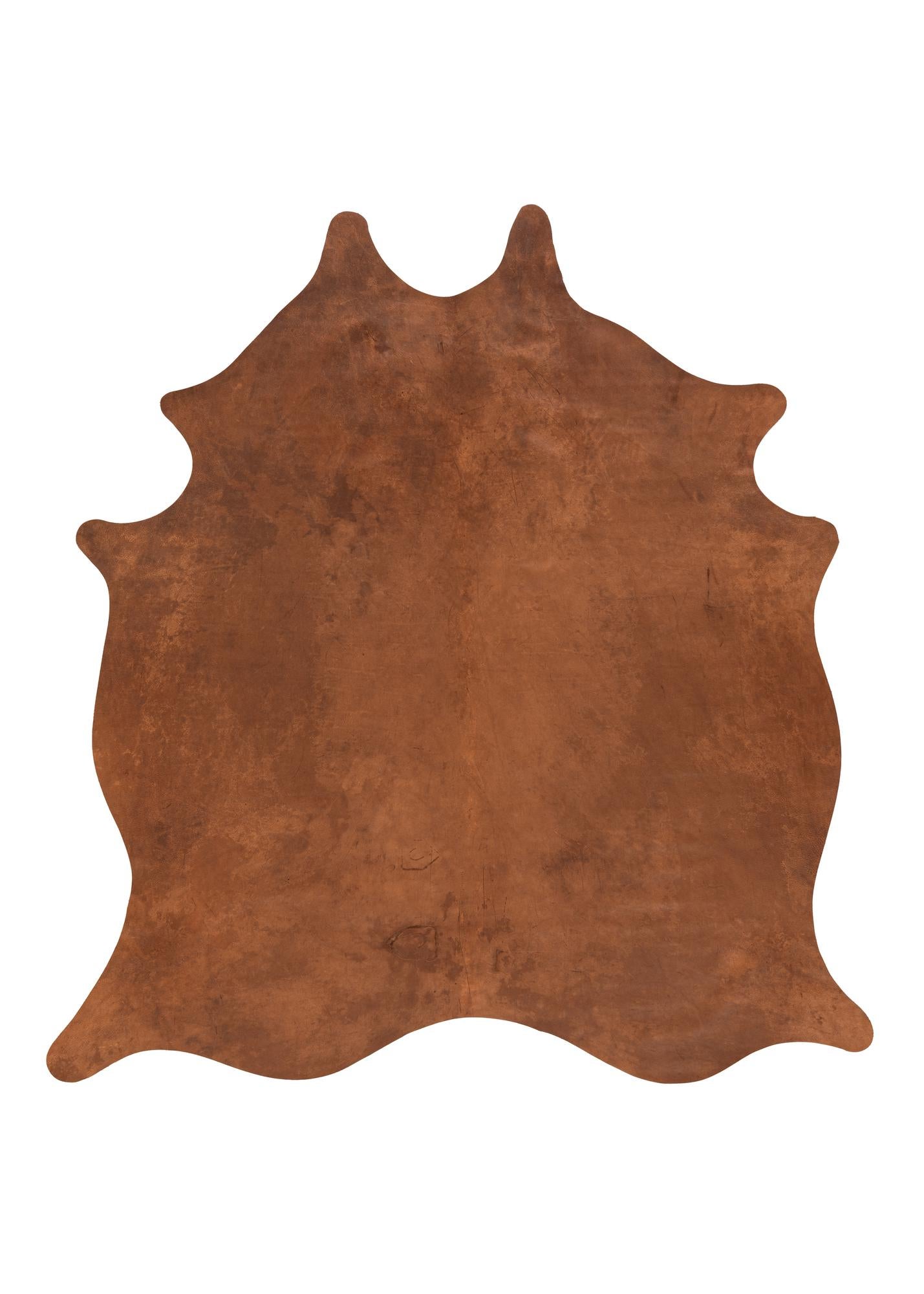 6' 2 x 6' 8 Cowhide Leather Square Rug