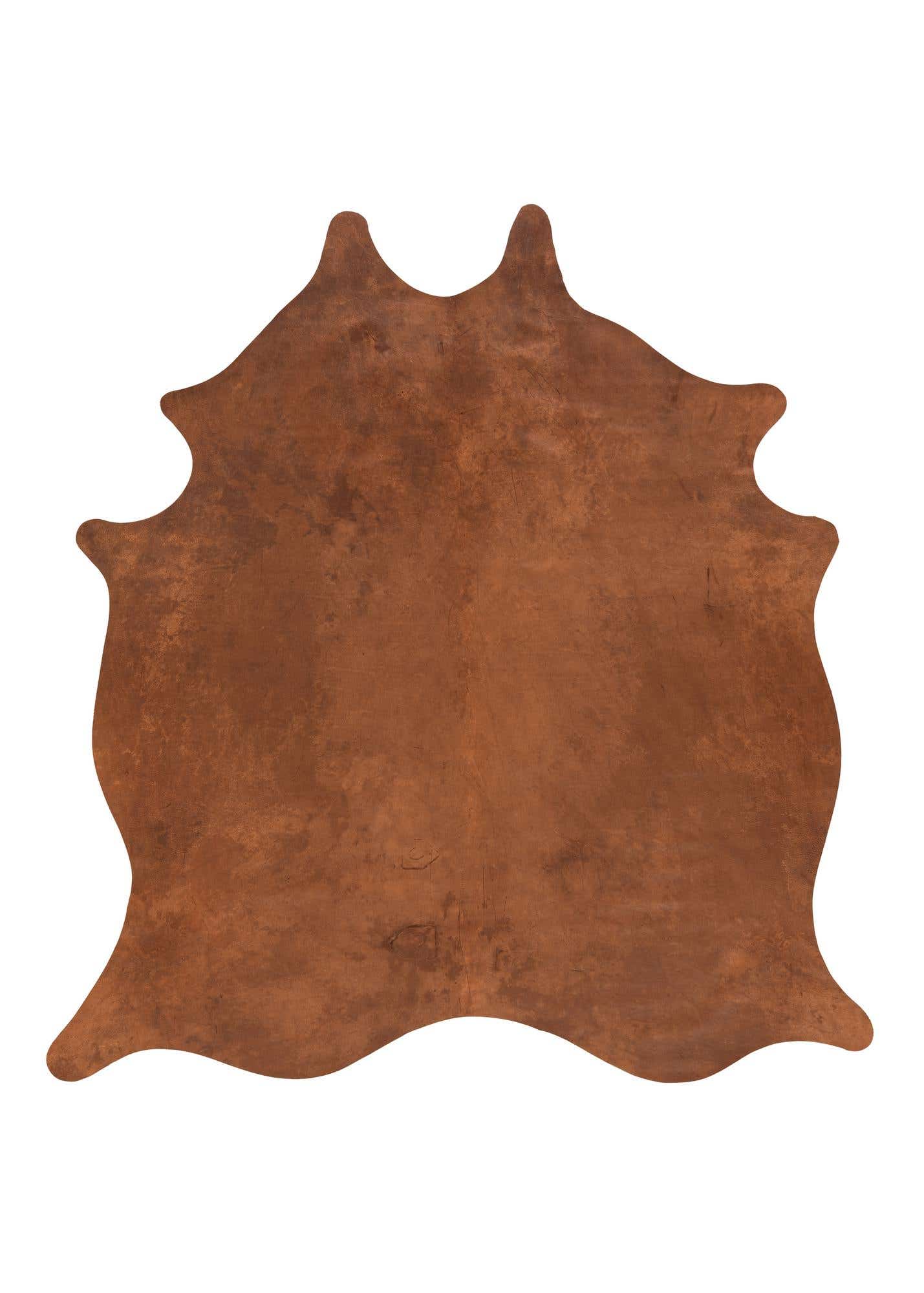 6' 2 x 6' 8 Cowhide Leather Square Rug