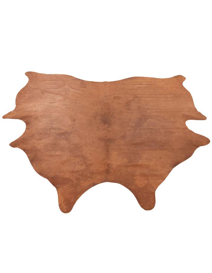 6' 5 x 6' 10 Cowhide Leather Square Rug