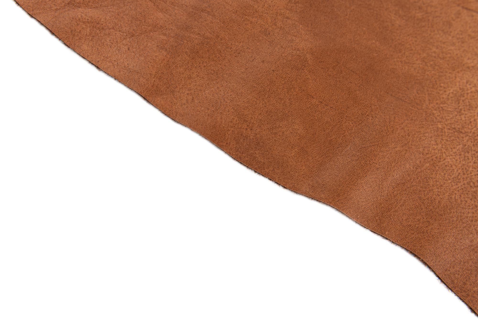 6' 5 x 6' 10 Cowhide Leather Square Rug