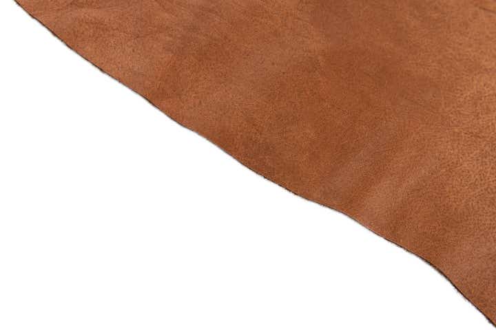 6' 5 x 6' 10 Cowhide Leather Square Rug