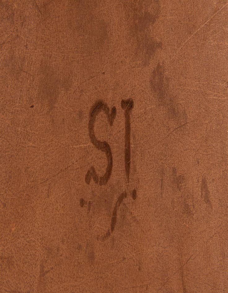 Detail image of 6' 5 x 6' 10 Cowhide Leather Square Rug