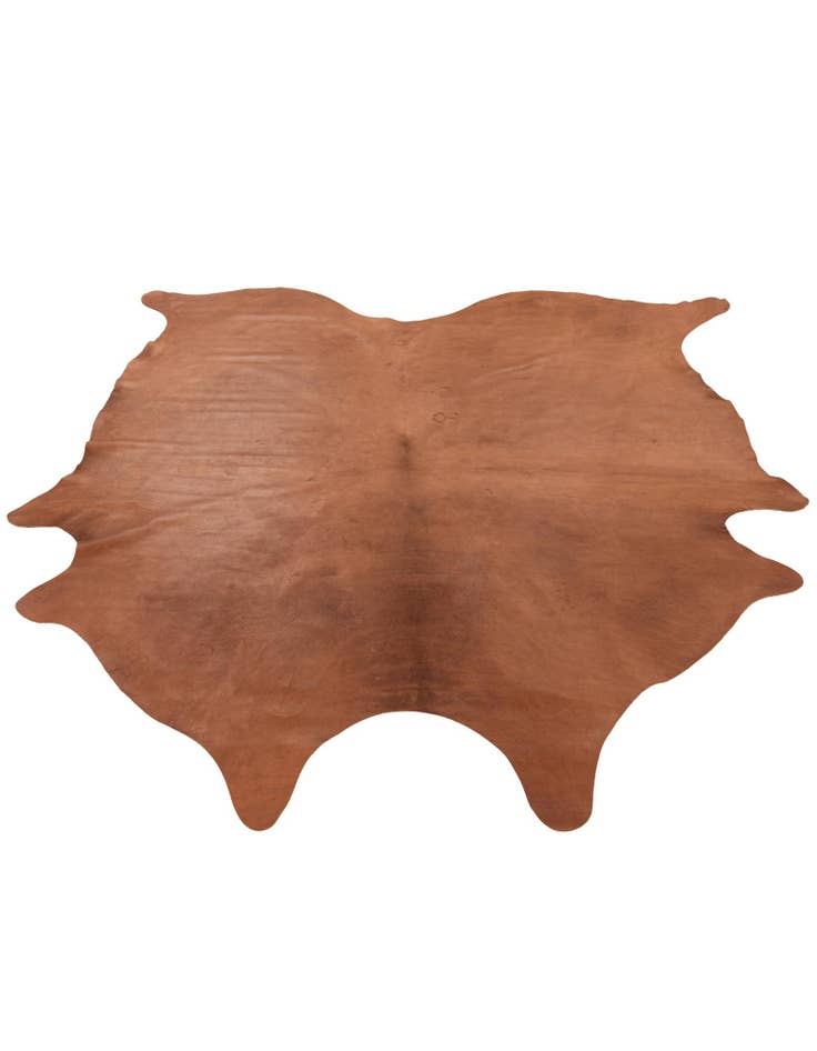 Detail image of 7' 2 x 7' 7 Cowhide Leather Square Rug
