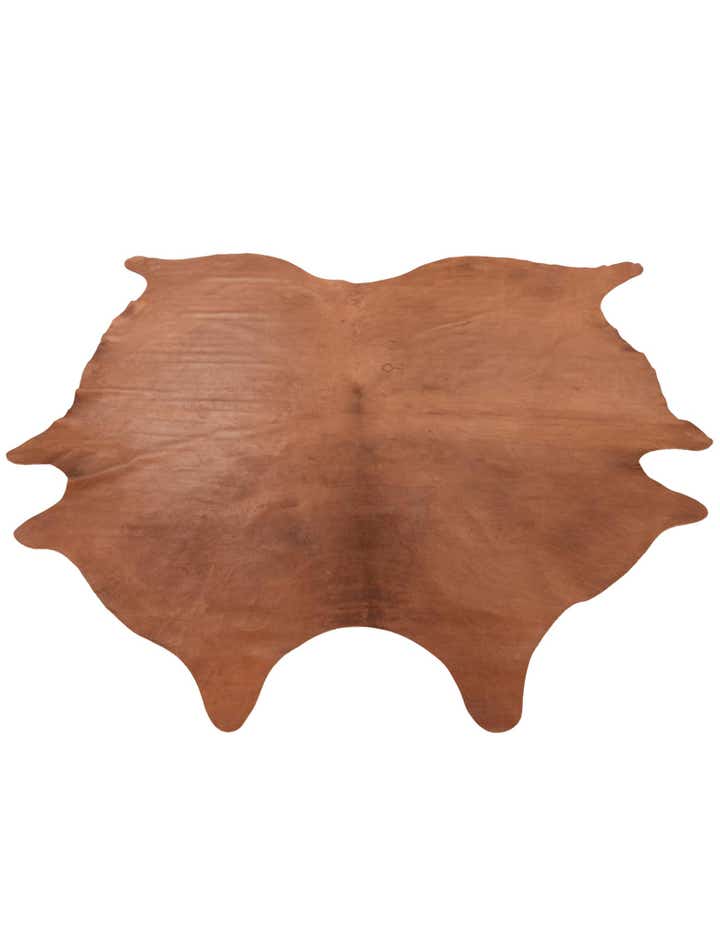 7' 2 x 7' 7 Cowhide Leather Square Rug