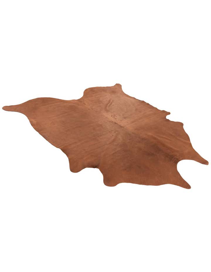 7' 2 x 7' 7 Cowhide Leather Square Rug