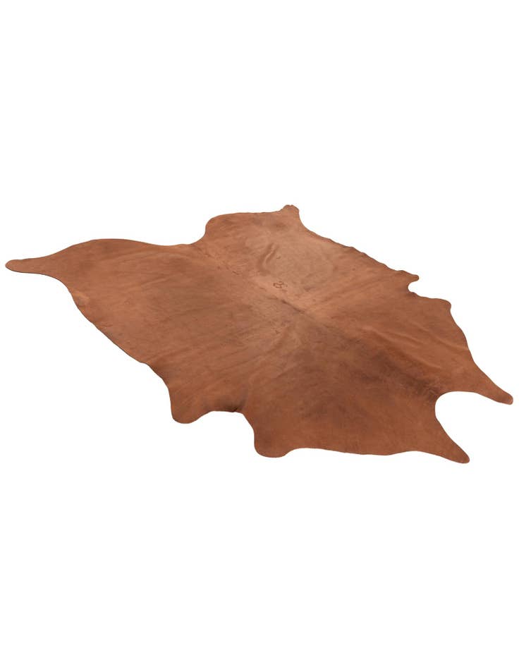 Detail image of 7' 2 x 7' 7 Cowhide Leather Square Rug