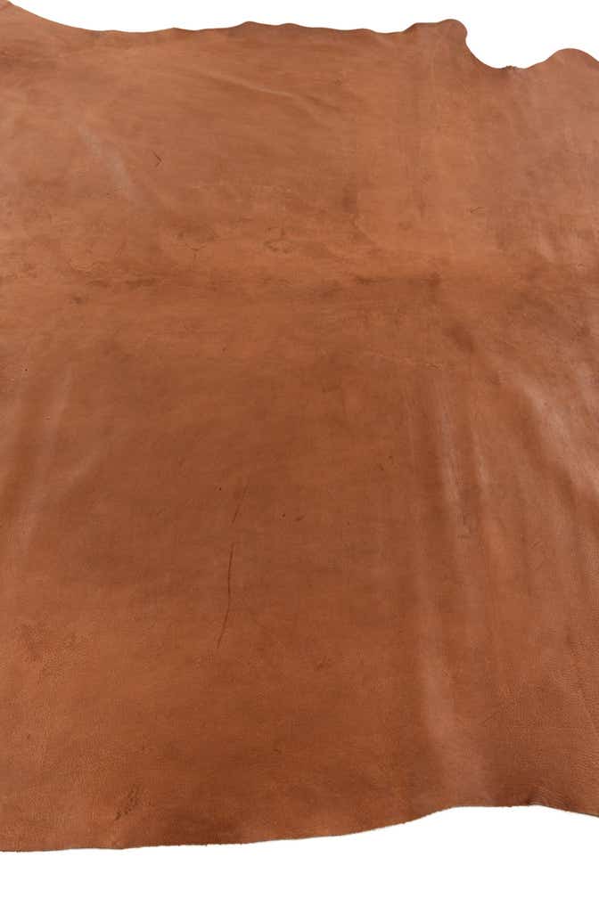 7' 2 x 7' 7 Cowhide Leather Square Rug