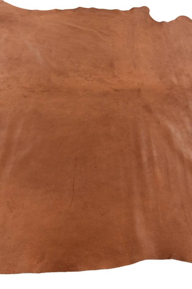 Detail image of 7' 2 x 7' 7 Cowhide Leather Square Rug