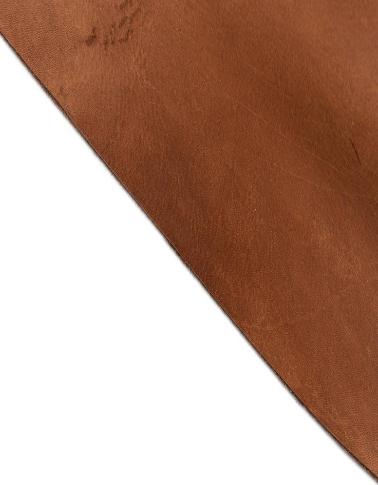 Detail image of 7' 2 x 7' 7 Cowhide Leather Square Rug