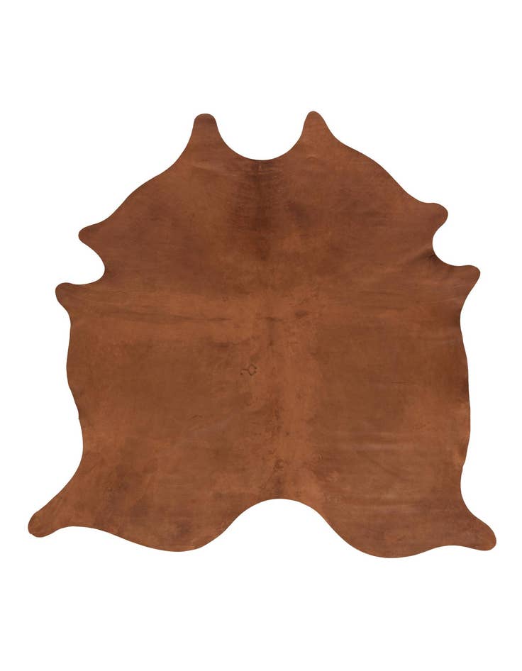 Detail image of 7' 2 x 7' 7 Cowhide Leather Square Rug