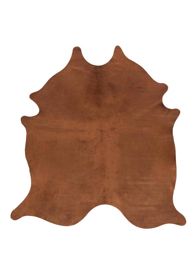 Detail image of 7' 2 x 7' 7 Cowhide Leather Square Rug