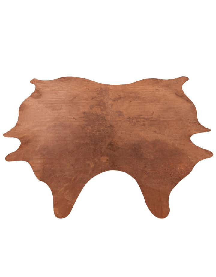 6' 8 x 6' 8 Cowhide Leather Square Rug