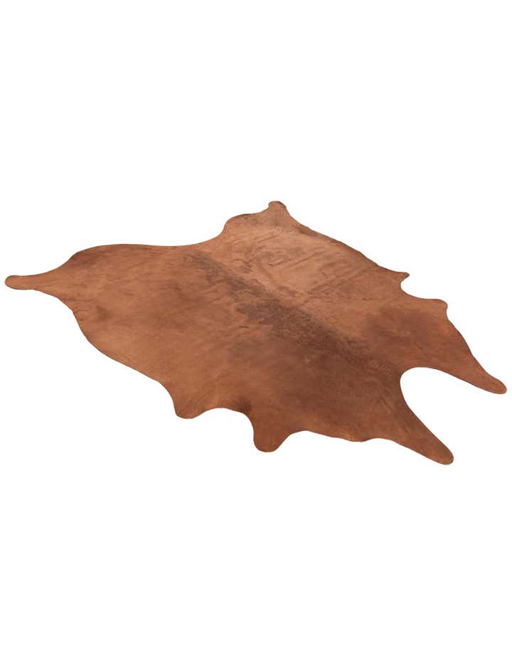 6' 8 x 6' 8 Cowhide Leather Square Rug