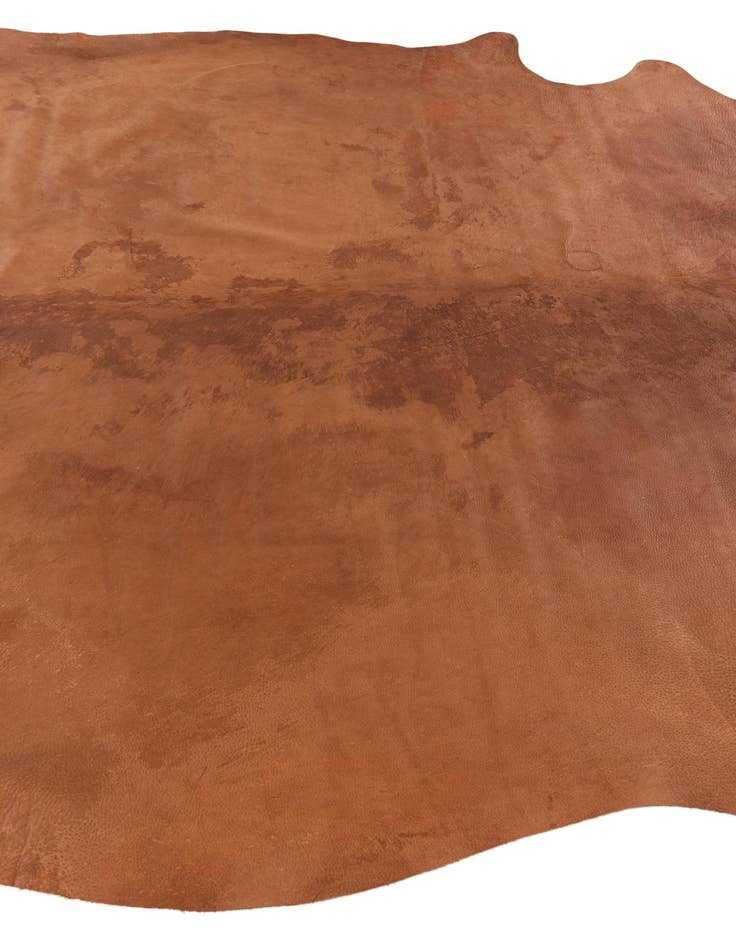 Detail image of 6' 8 x 6' 8 Cowhide Leather Square Rug