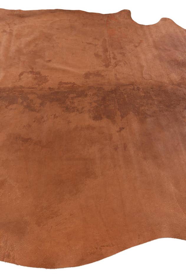 Detail image of 6' 8 x 6' 8 Cowhide Leather Square Rug