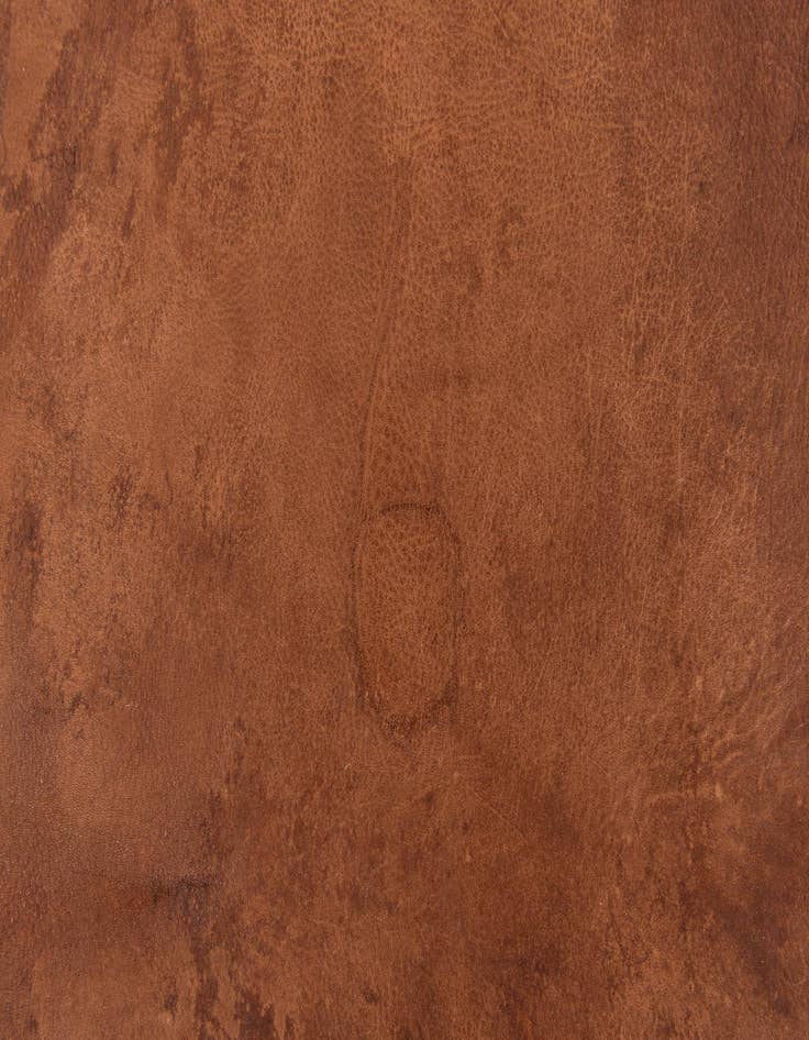 Detail image of 6' 8 x 6' 8 Cowhide Leather Square Rug