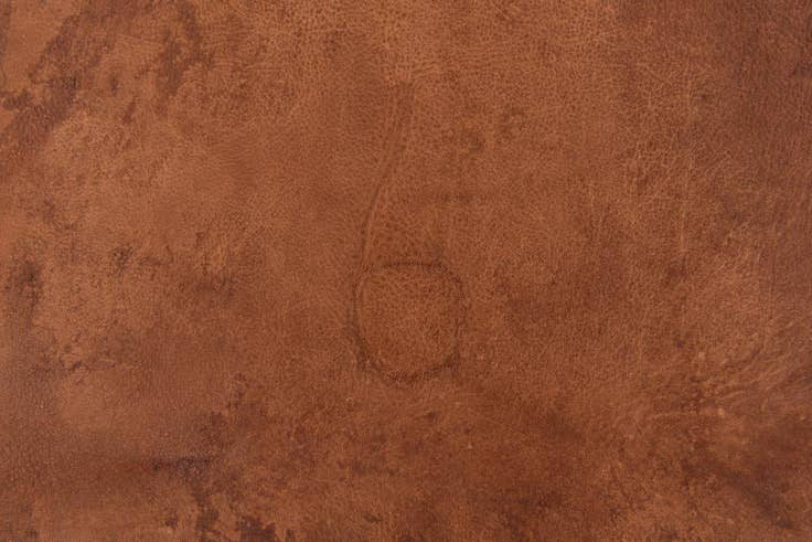 Detail image of 6' 8 x 6' 8 Cowhide Leather Square Rug