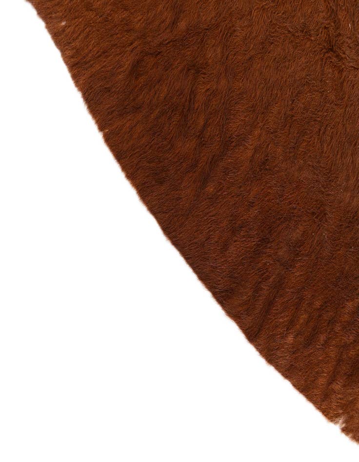 Detail image of 4' 11 x 5' 1 Cowhide Leather Square Rug