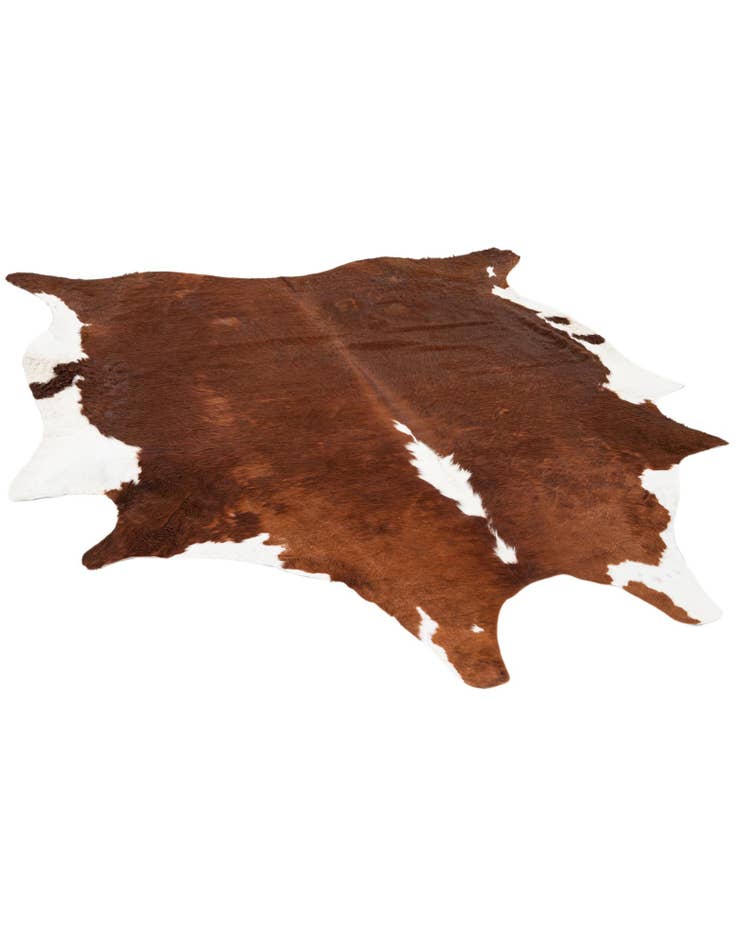 Detail image of 7' 2 x 7' 7 Cowhide Leather Square Rug