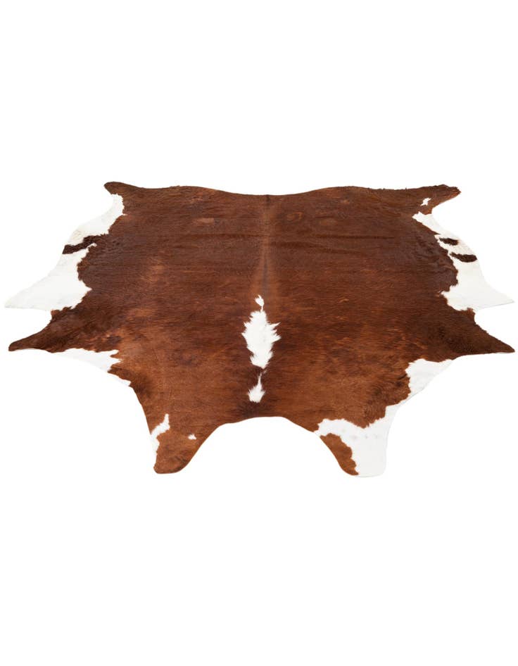 Detail image of 7' 2 x 7' 7 Cowhide Leather Square Rug