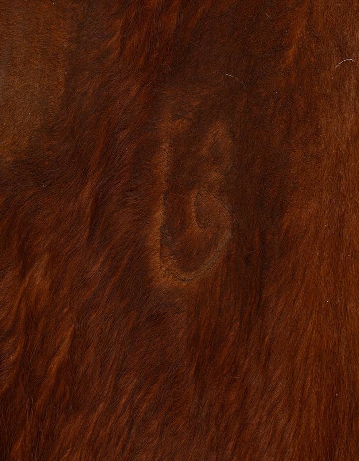 Detail image of 7' 2 x 7' 7 Cowhide Leather Square Rug