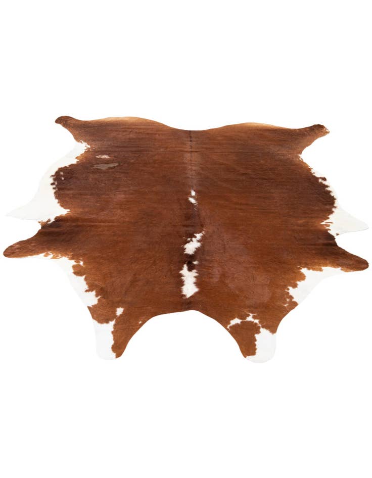 Detail image of 6' 5 x 6' 11 Cowhide Leather Square Rug