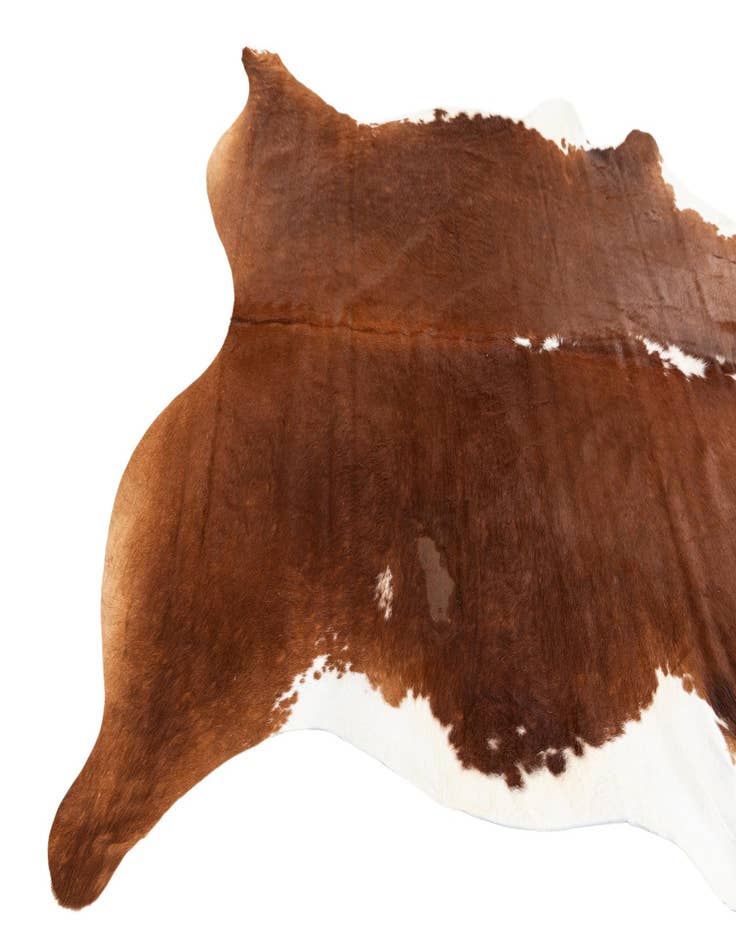 Detail image of 6' 5 x 6' 11 Cowhide Leather Square Rug