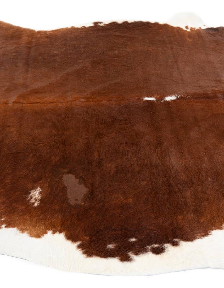 Detail image of 6' 5 x 6' 11 Cowhide Leather Square Rug