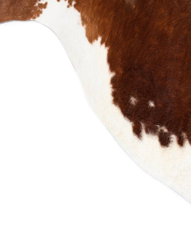 Detail image of 6' 5 x 6' 11 Cowhide Leather Square Rug