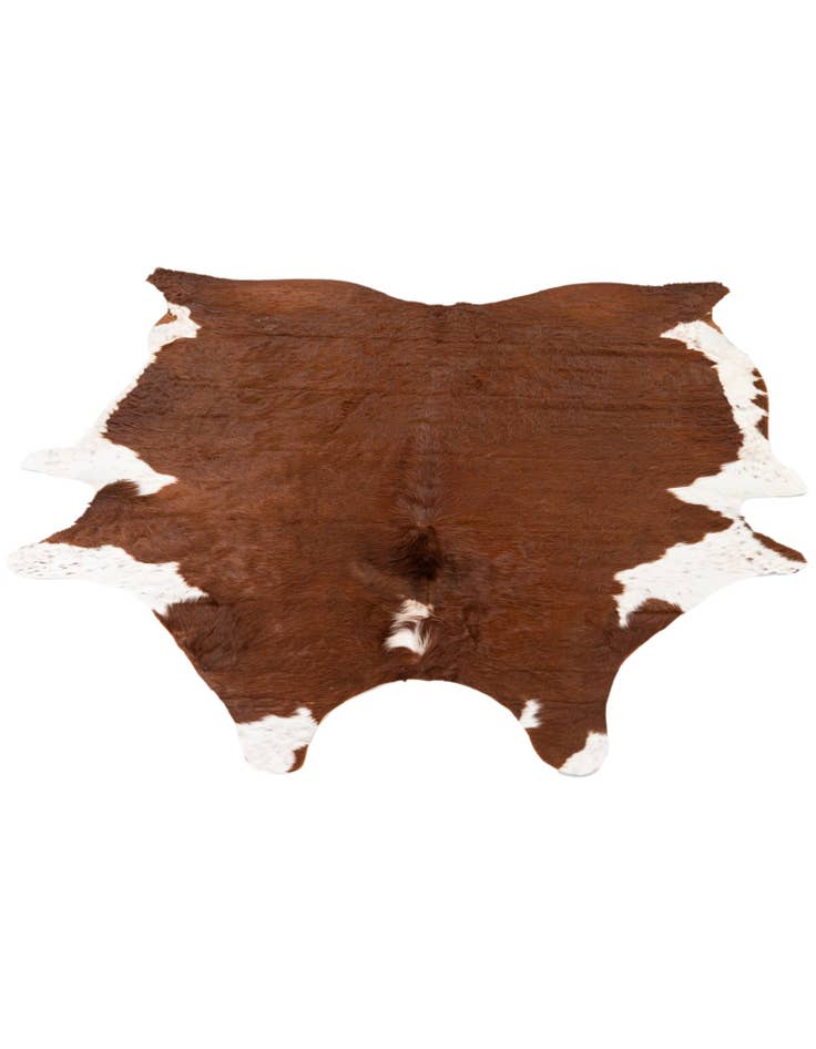 Detail image of 6' 5 x 7' Cowhide Leather Square Rug