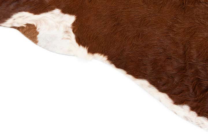 6' 5 x 7' Cowhide Leather Square Rug