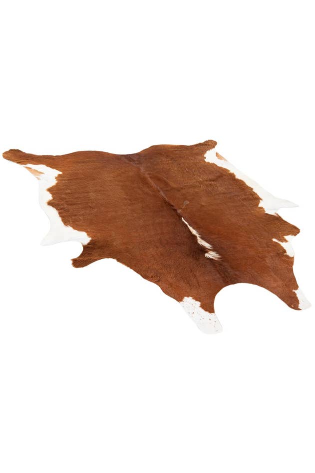 Detailansicht von 195cm x 195cm Cowhide Leather Quadrat Teppich