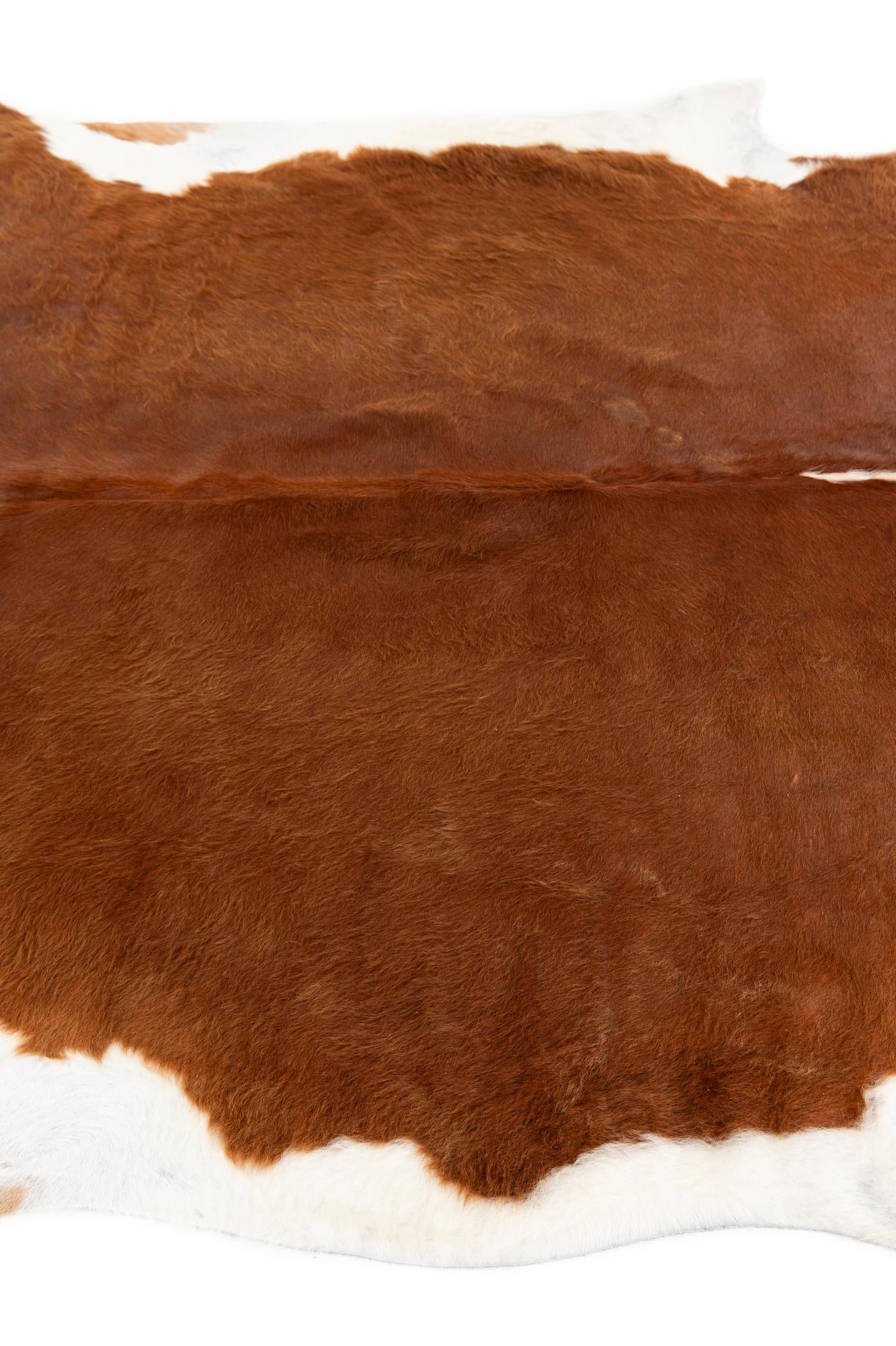 6' 4 x 6' 5 Cowhide Leather Square Rug