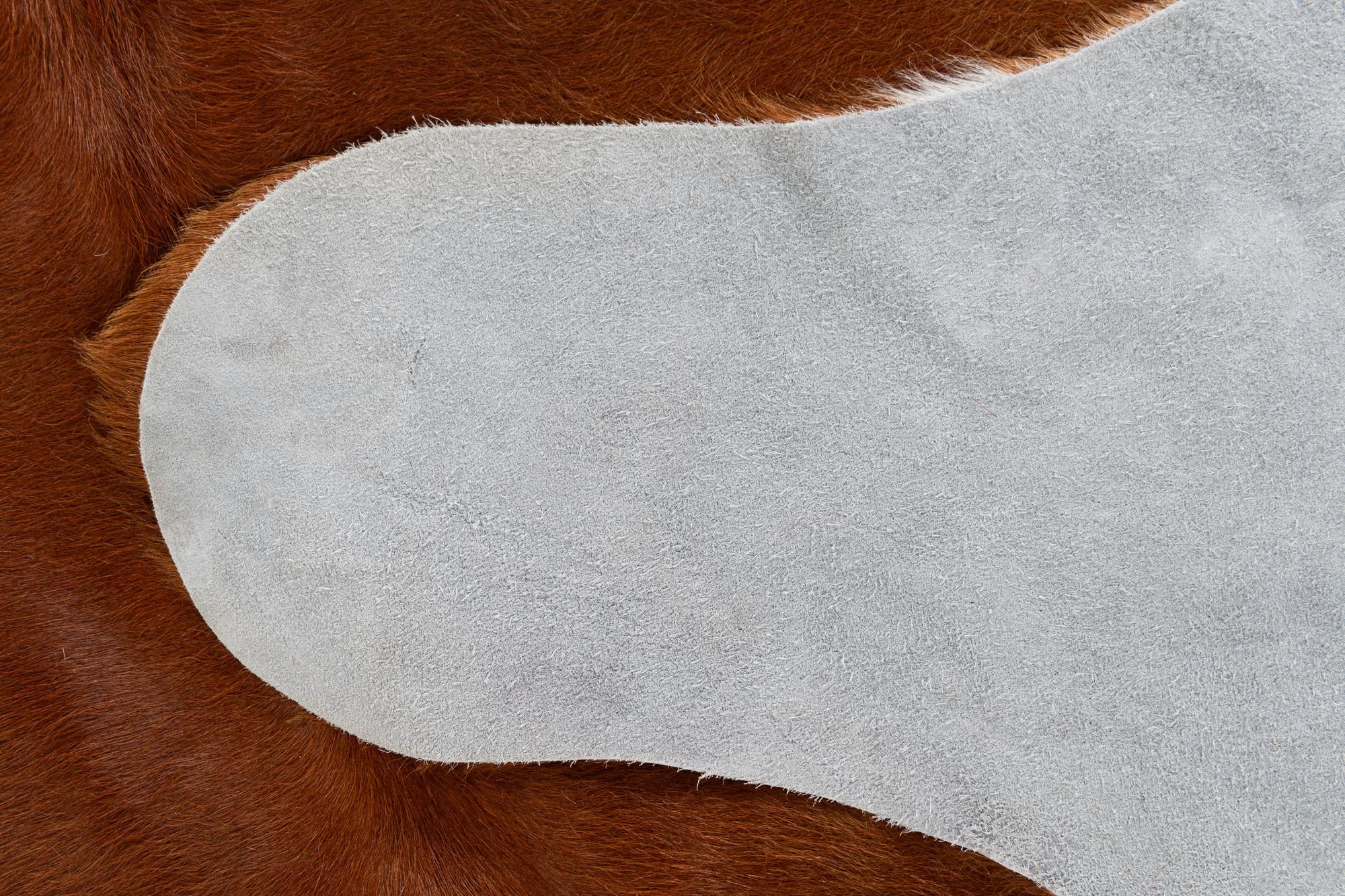 6' 4 x 6' 5 Cowhide Leather Square Rug