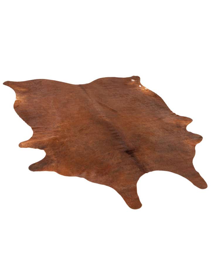 6' 5 x 7' 3 Cowhide Leather Square Rug