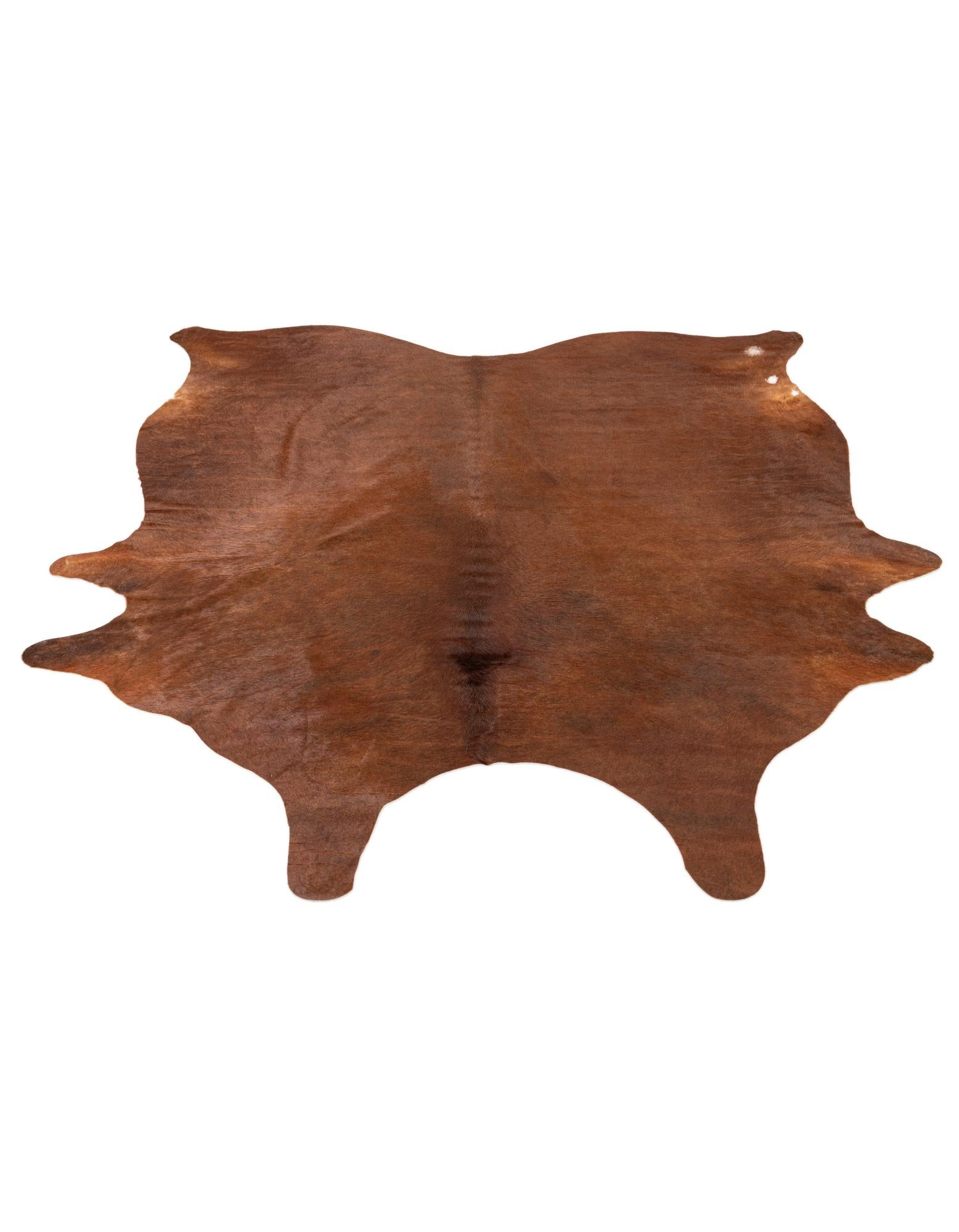 6' 5 x 7' 3 Cowhide Leather Square Rug